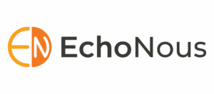 EchoNous Logo Orange Black 300x132